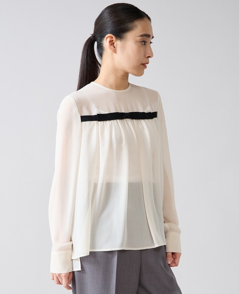 リボンディテールブラウス 詳細画像 アイボリーベージュ 3
