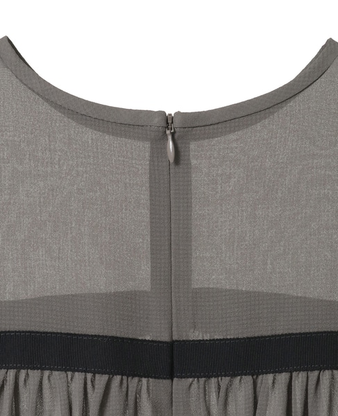 リボンディテールブラウス 詳細画像 チャコールグレー 6