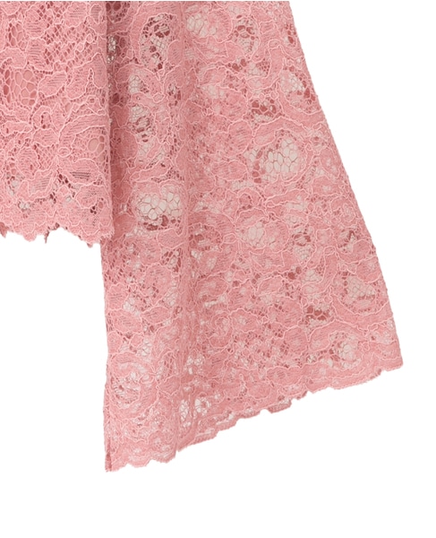 ハイネックレースブラウス 詳細画像 ピンク 15