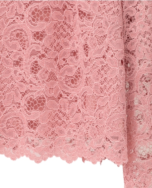 ハイネックレースブラウス 詳細画像 ピンク 16
