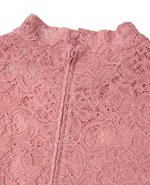ハイネックレースブラウス 詳細画像 ピンク 17
