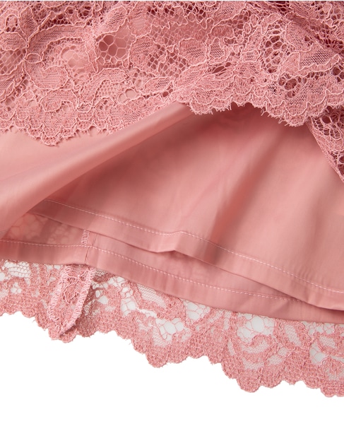 ハイネックレースブラウス 詳細画像 ピンク 18