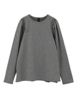 シャーリングパフブラウス