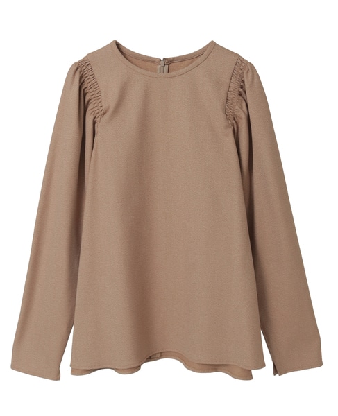 シャーリングパフブラウス 詳細画像 ベージュ 12