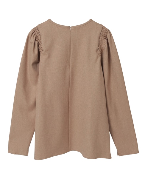 シャーリングパフブラウス 詳細画像 ベージュ 13