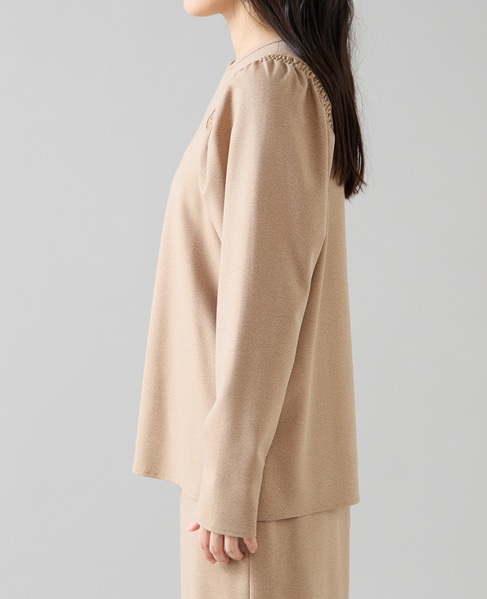 シャーリングパフブラウス 詳細画像 ベージュ 6