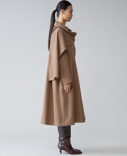 ストール付きテントコート 詳細画像 パープル千鳥 11