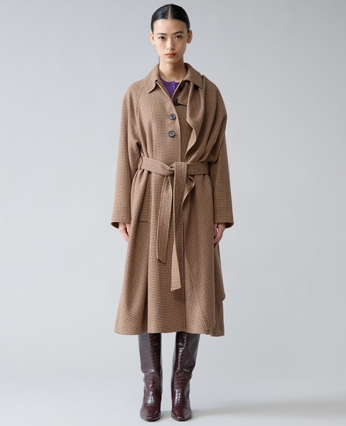 ストール付きテントコート 詳細画像 パープル千鳥 13