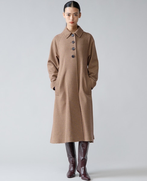 ストール付きテントコート 詳細画像 パープル千鳥 21