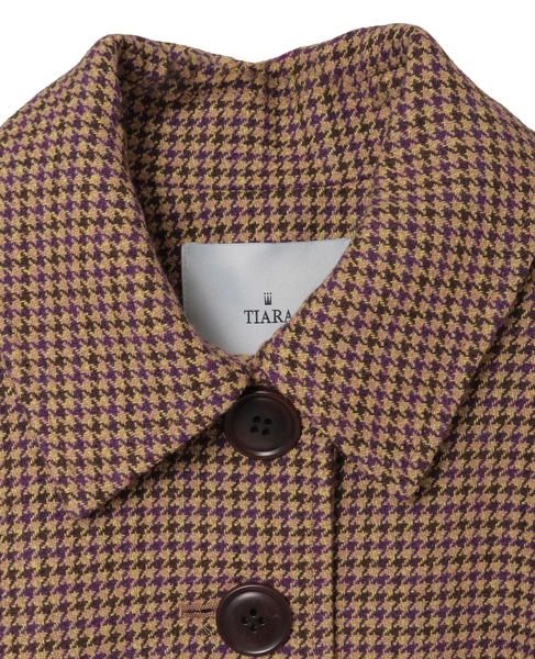 ストール付きテントコート 詳細画像 パープル千鳥 27