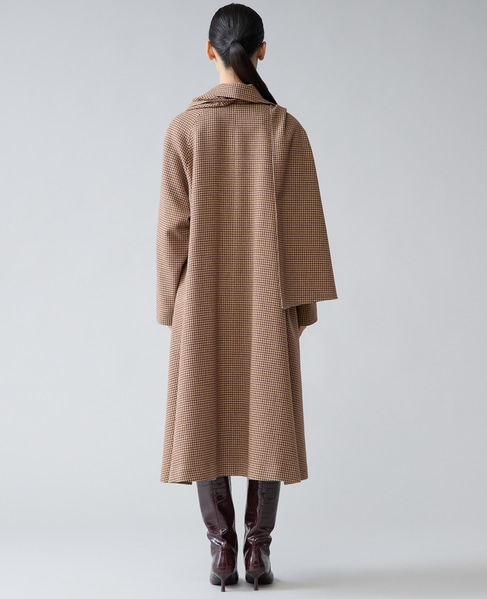 ストール付きテントコート 詳細画像 パープル千鳥 8