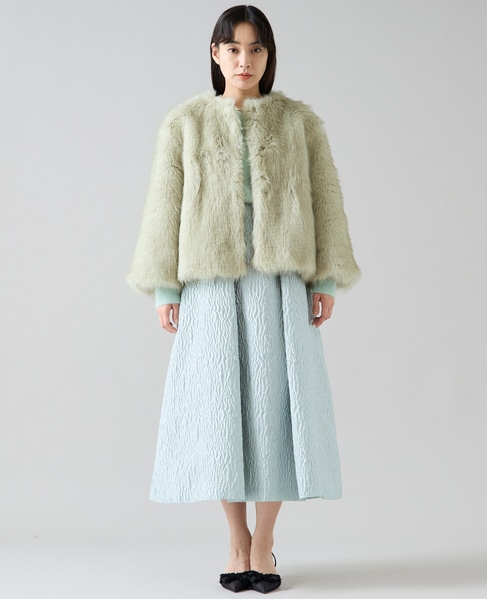 ノーカラーファーコート 詳細画像 ミント 12
