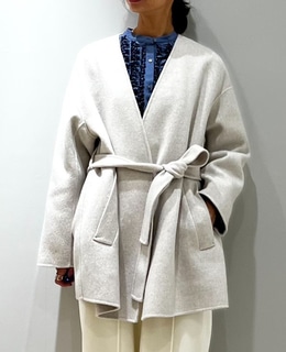 ノーカラービッグコート