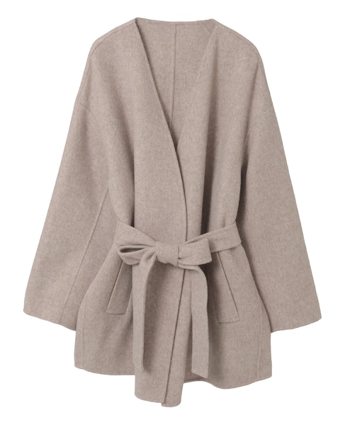 ノーカラービッグコート 詳細画像 モカ 3