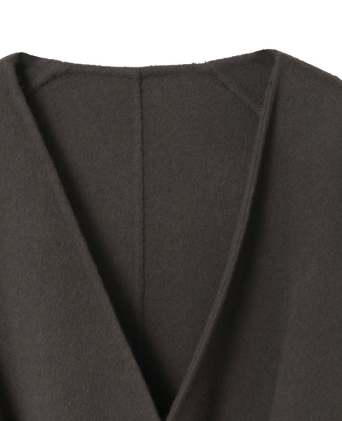 ノーカラービッグコート 詳細画像 チャコールグレー 13