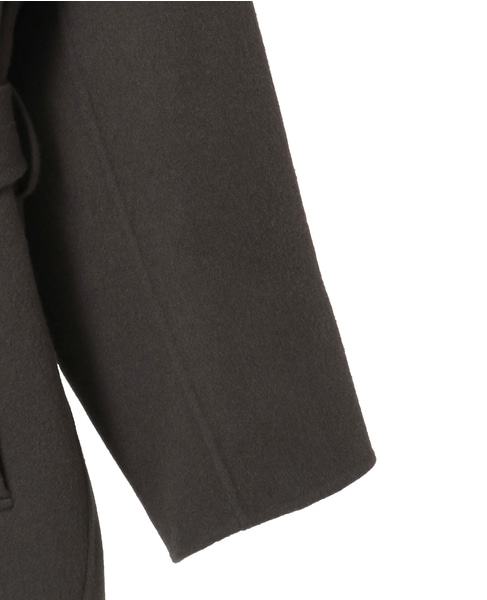 ノーカラービッグコート 詳細画像 チャコールグレー 14