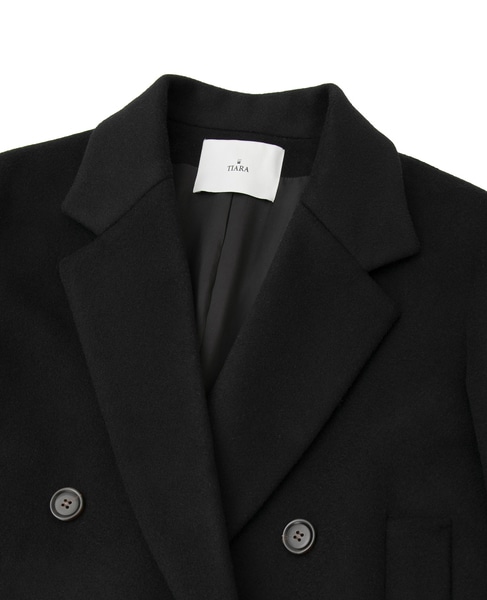 ダブルチェスターコート 詳細画像 ブラック 3