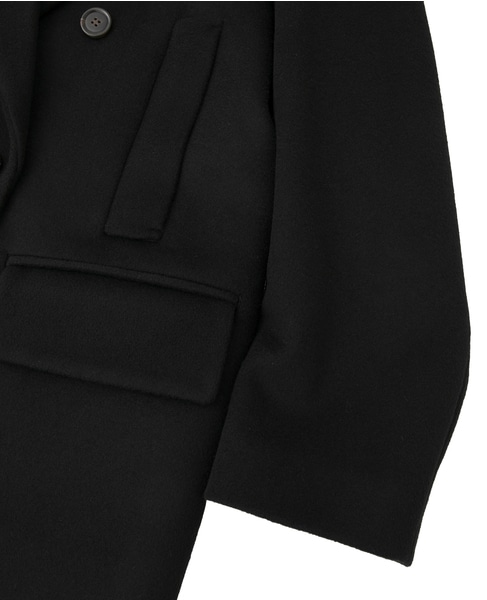 ダブルチェスターコート 詳細画像 ブラック 4