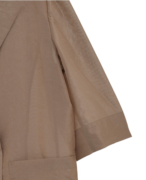 シアーテーラードジャケット 詳細画像 キャメルベージュ 10