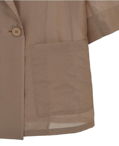 シアーテーラードジャケット 詳細画像 キャメルベージュ 11