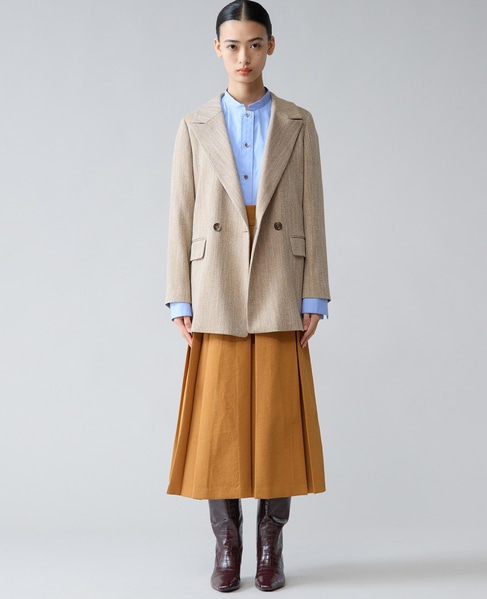 ヘリンボーンピークドジャケット 詳細画像 ベージュ 2