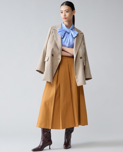 ヘリンボーンピークドジャケット 詳細画像 ベージュ 4