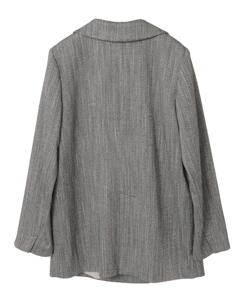 ヘリンボーンピークドジャケット 詳細画像 ブラック 10