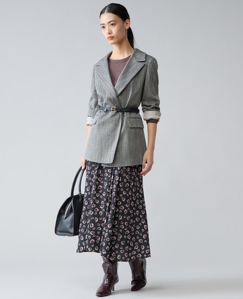 ヘリンボーンピークドジャケット 詳細画像 ブラック 7