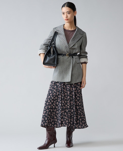 ヘリンボーンピークドジャケット 詳細画像 ブラック 8