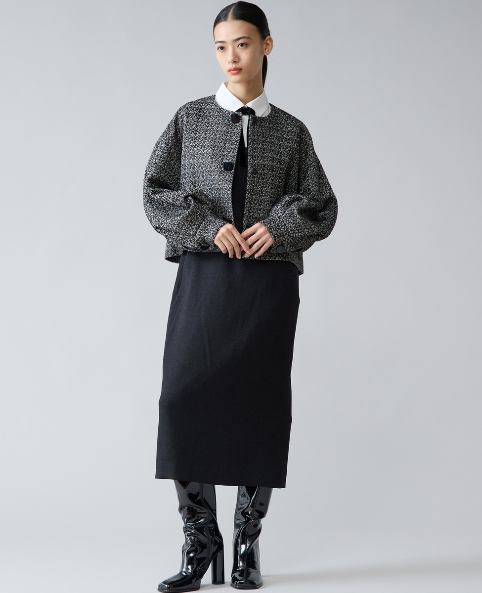 ノーカラージャケット｜TIARA（ティアラ）｜商品詳細