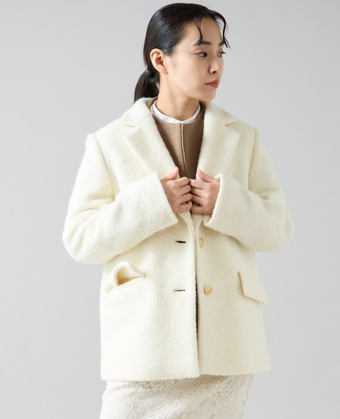 ループテーラードジャケットコート 詳細画像 アイボリー 2