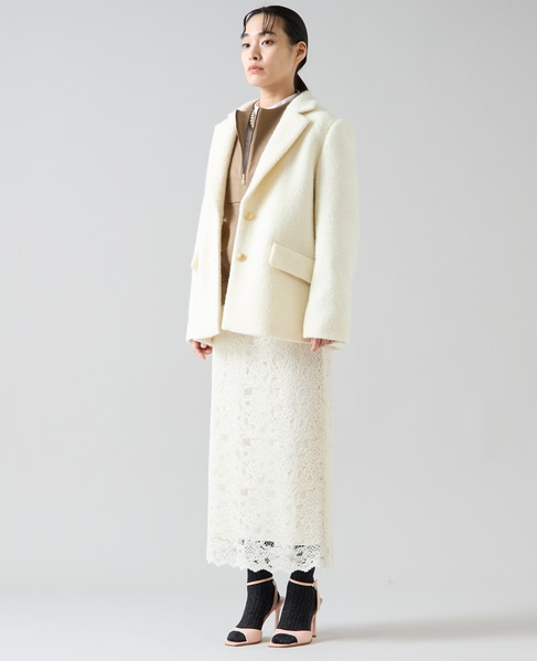 ループテーラードジャケットコート 詳細画像 アイボリー 4