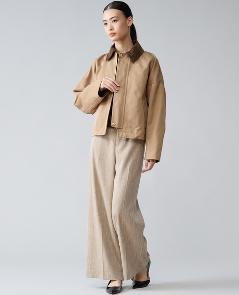 ヘリンボーンワイドパンツ 詳細画像 ベージュ 6