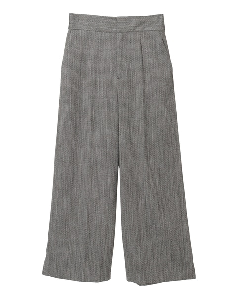 ヘリンボーンワイドパンツ 詳細画像 ブラック 13