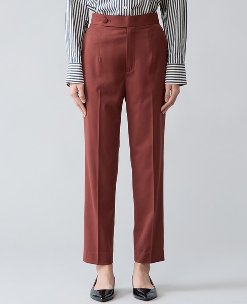 サイドボタンテーパードパンツ 詳細画像 レッドブラウン 1