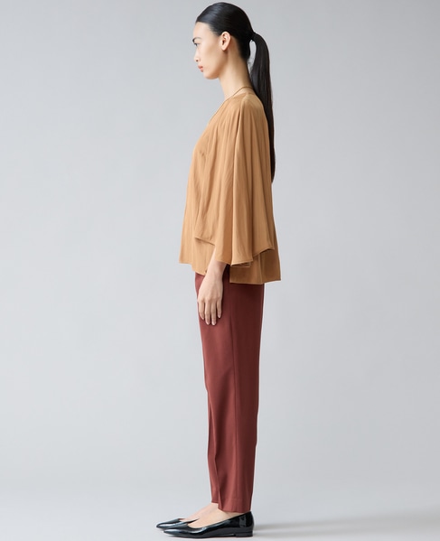 サイドボタンテーパードパンツ 詳細画像 レッドブラウン 3