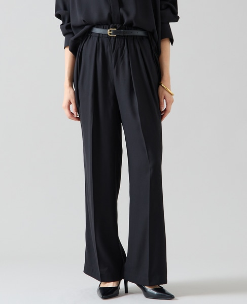 バックサテンドロストパンツ（セットアップ可） 詳細画像 ブラック 1