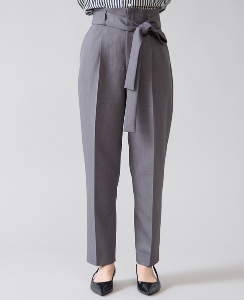 タックハイウエストパンツ 詳細画像 チャコールグレー 1