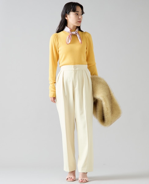 2タックパンツ 詳細画像 イエロー 3