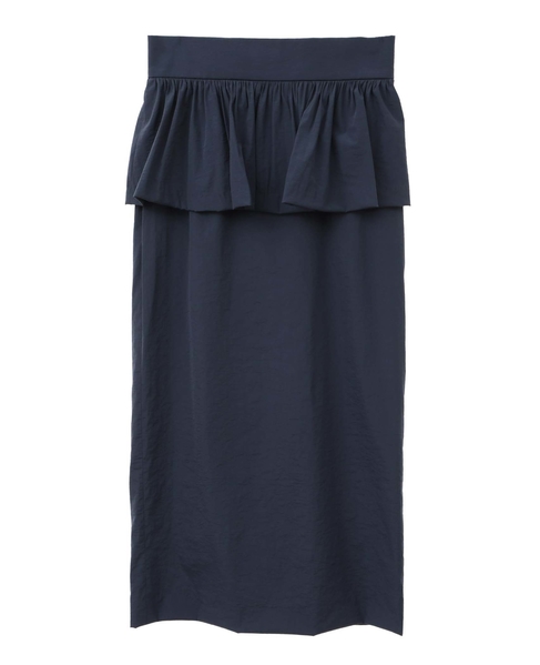 ペプラムベルトストレッチタイトスカート 詳細画像 ネイビー 6