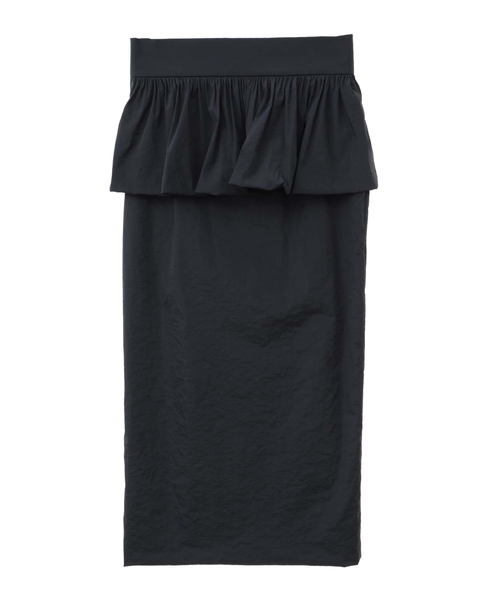 ペプラムベルトストレッチタイトスカート 詳細画像 ブラック 14