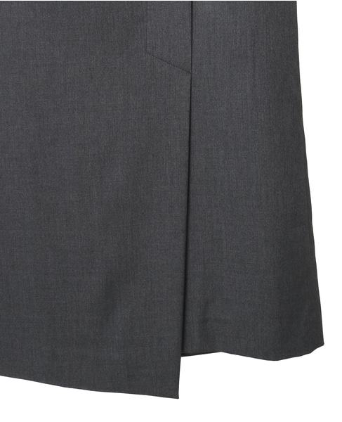 リボンラップタイトスカート 詳細画像 チャコールグレー 13