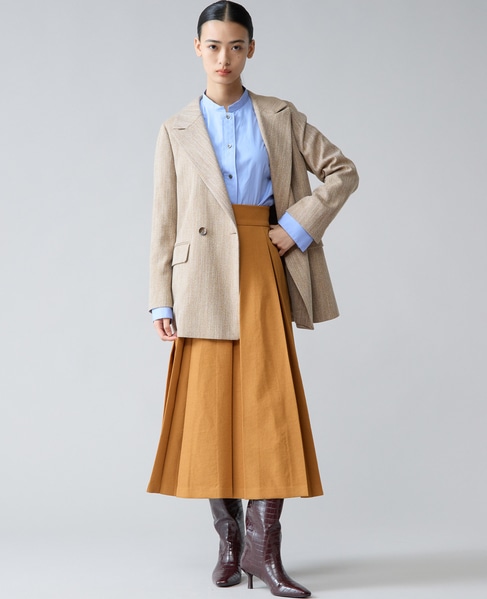 カルゼタックフレアスカート 詳細画像 オレンジキャメル 7