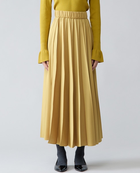 プリーツスカート 詳細画像 マスタード 1
