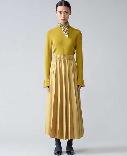 プリーツスカート 詳細画像 マスタード 2