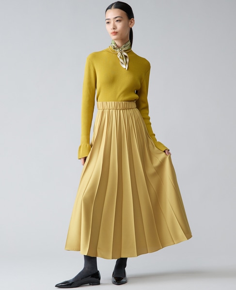 プリーツスカート 詳細画像 マスタード 5