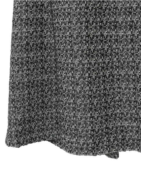 セミフレアスカート 詳細画像 オフホワイト×ブラック 12