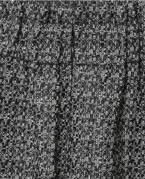 セミフレアスカート 詳細画像 オフホワイト×ブラック 13