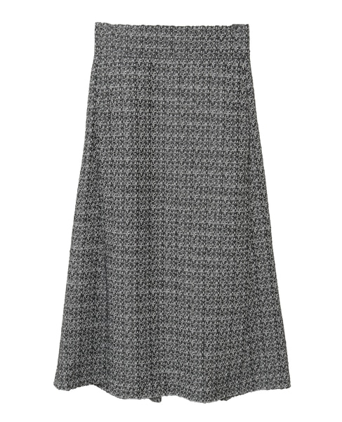 セミフレアスカート 詳細画像 オフホワイト×ブラック 9