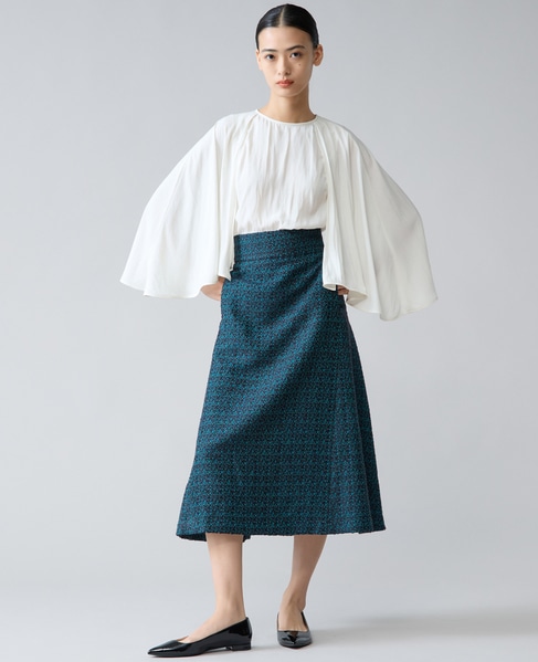 セミフレアスカート 詳細画像 ターコイズ 4